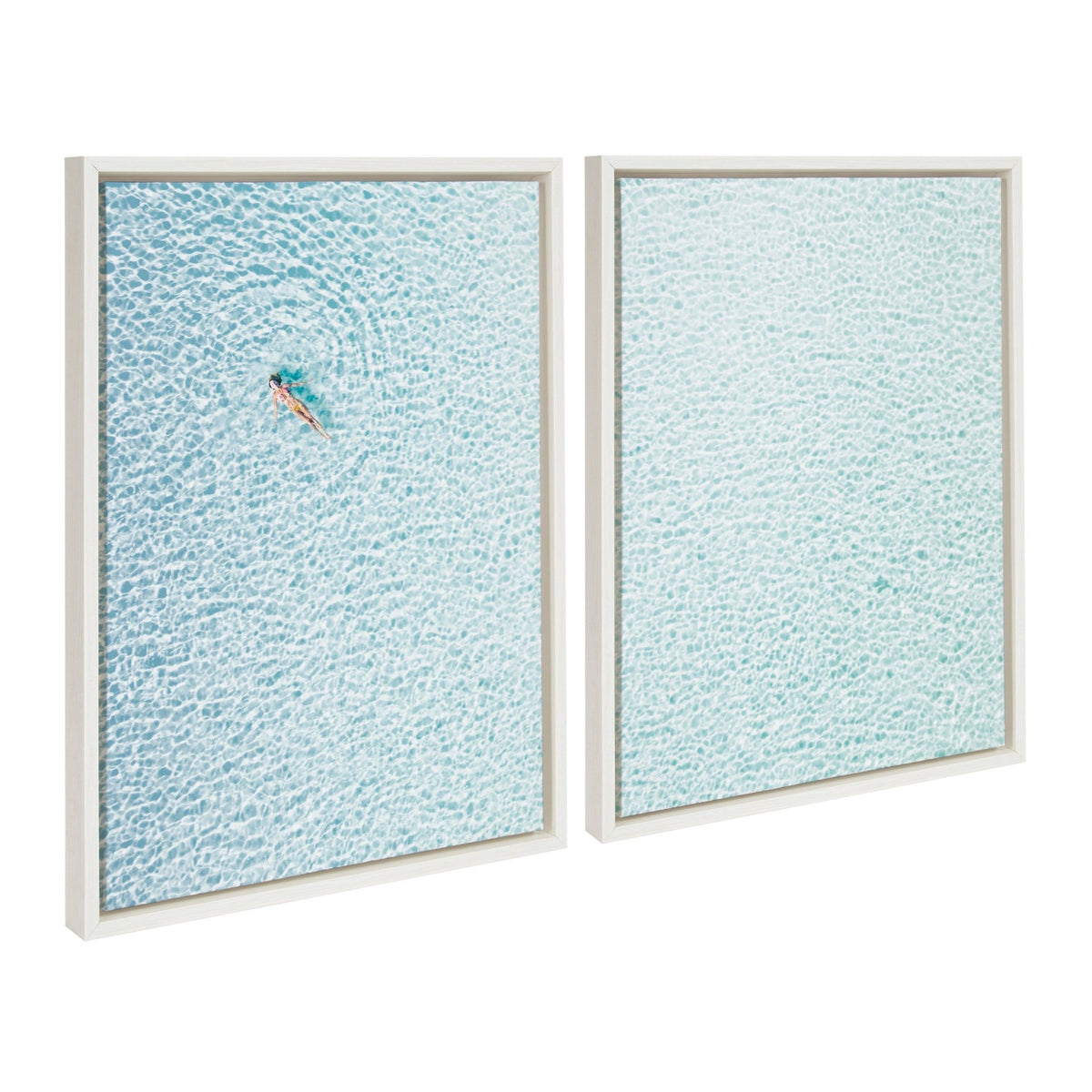 Sylvie Woman Floating I and II Framed Canvas by Amy Peterson Art Studio - Quahog Bay Bedding