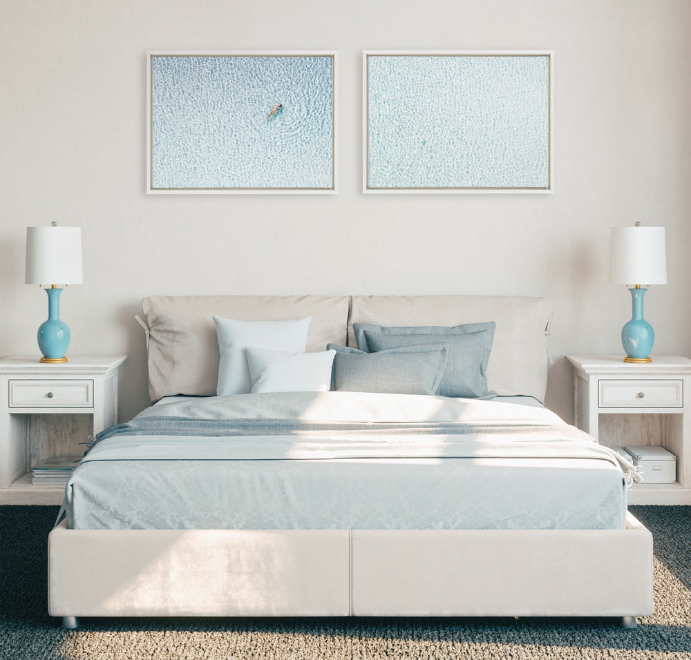 Sylvie Woman Floating I and II Framed Canvas by Amy Peterson Art Studio - Quahog Bay Bedding