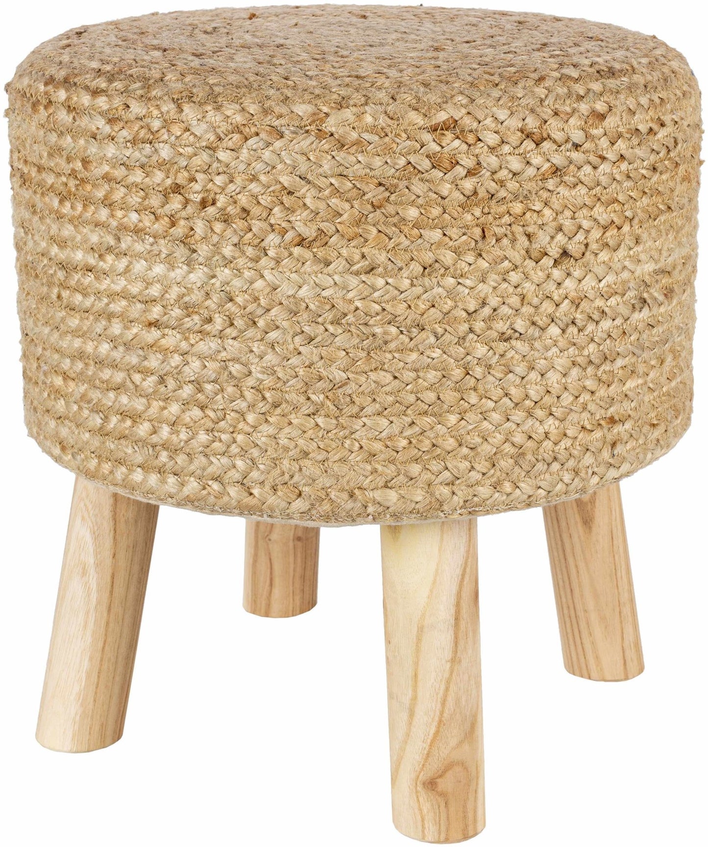Tagaytay Natural Wood Stool Ottoman - Quahog Bay Bedding