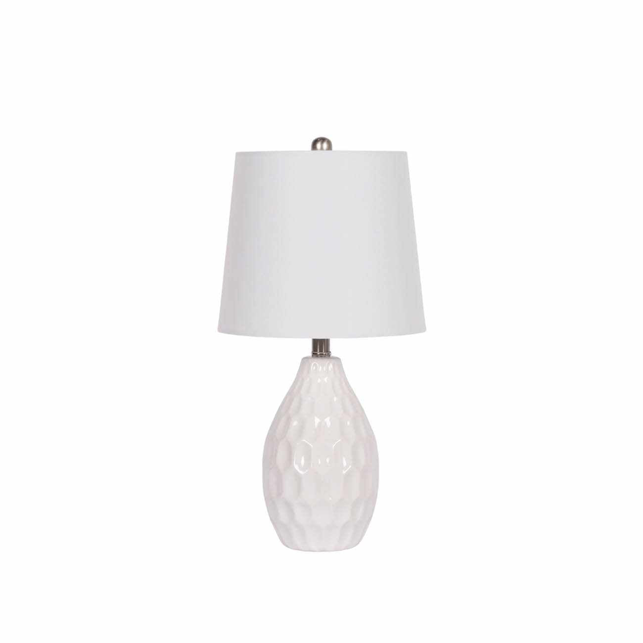 Taguig White Ceramic Table Lamp - Quahog Bay Bedding