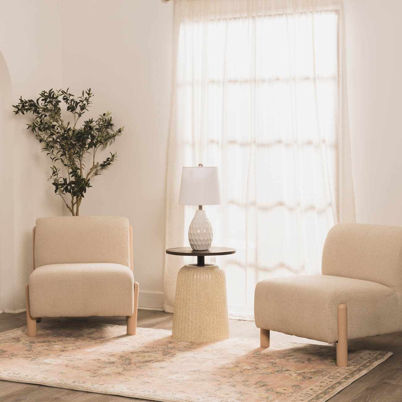 Taguig White Ceramic Table Lamp - Quahog Bay Bedding