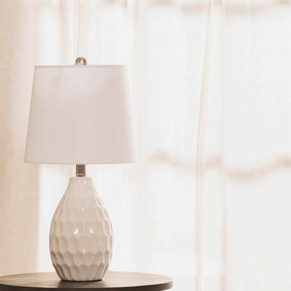 Taguig White Ceramic Table Lamp - Quahog Bay Bedding