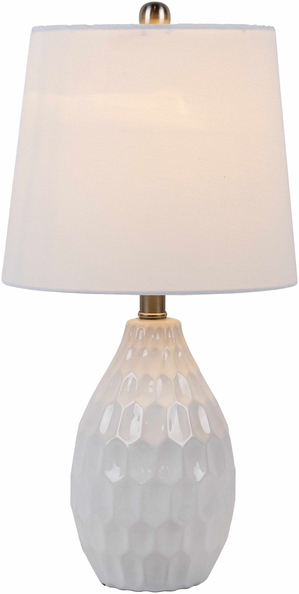 Taguig White Ceramic Table Lamp - Quahog Bay Bedding