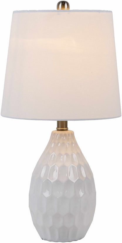 Taguig White Ceramic Table Lamp - Quahog Bay Bedding