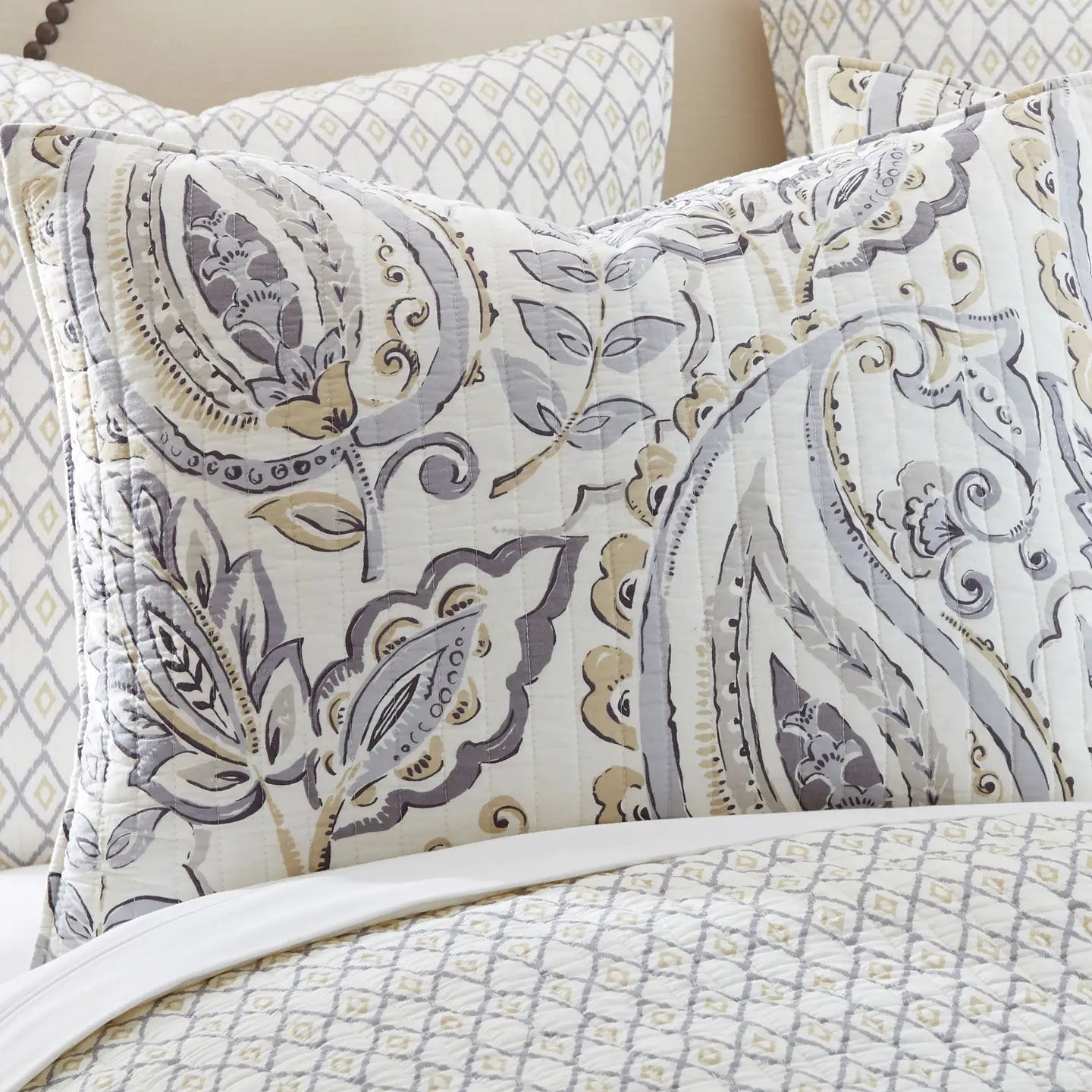 Tamsin Grey Quilt Set - Quahog Bay Bedding