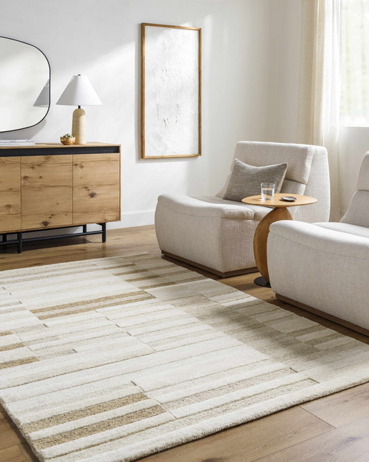 Tavia Broken - Striped Area Rug - Quahog Bay Bedding