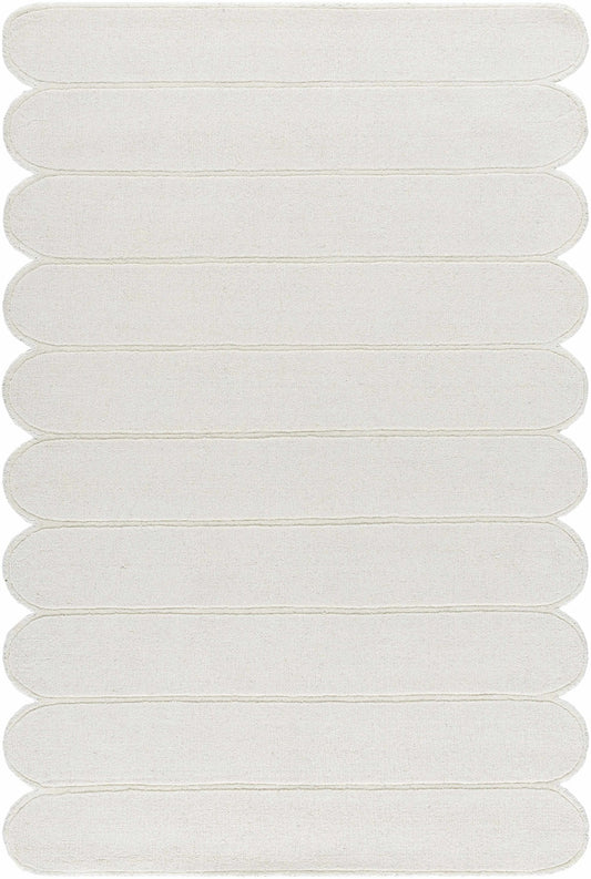 Tayte White Abstract Area Rug - Quahog Bay Bedding