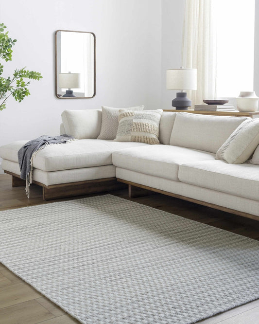 Tevah Pearl Wool Rug - Quahog Bay Bedding