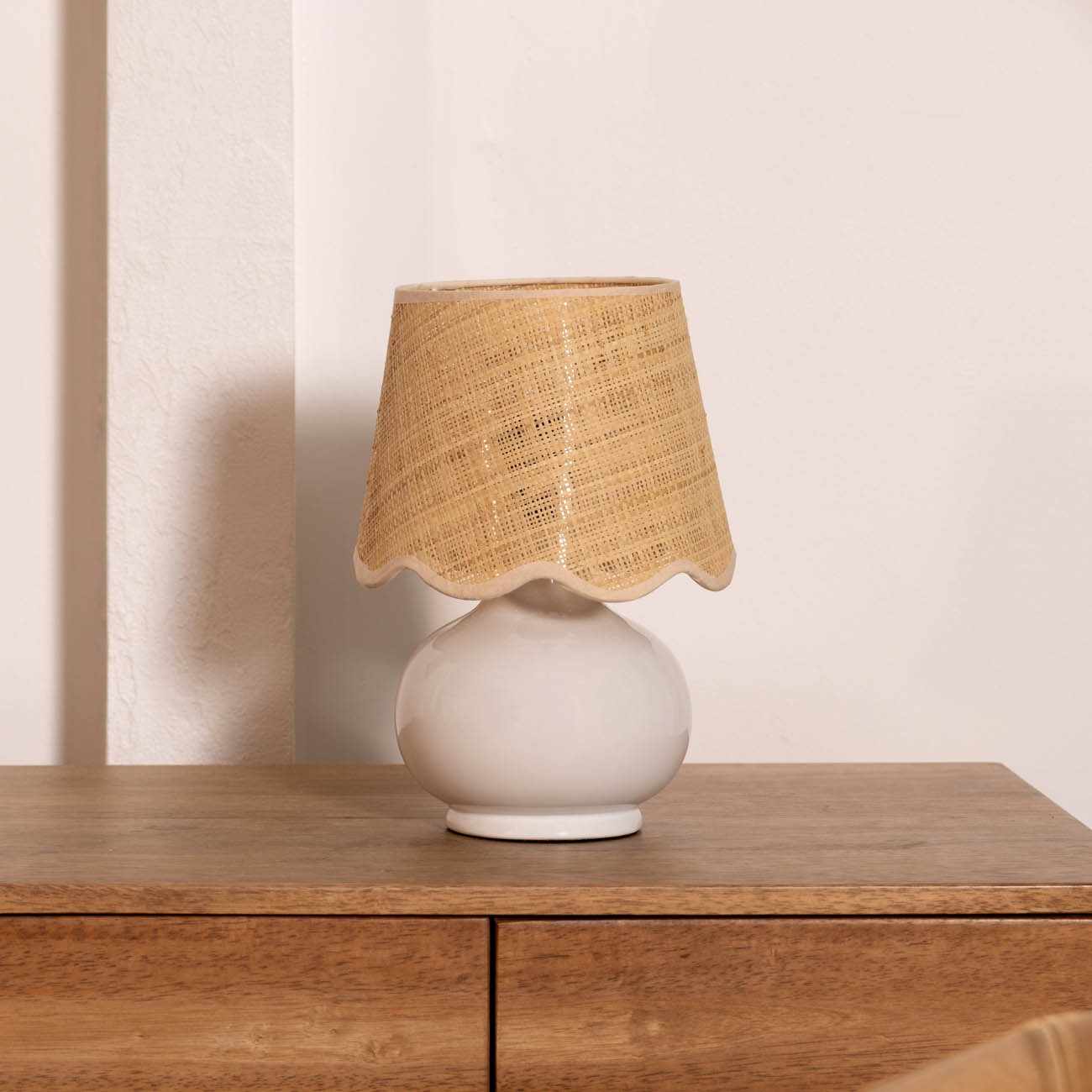 Theisseil Beige Table Lamp - Quahog Bay Bedding