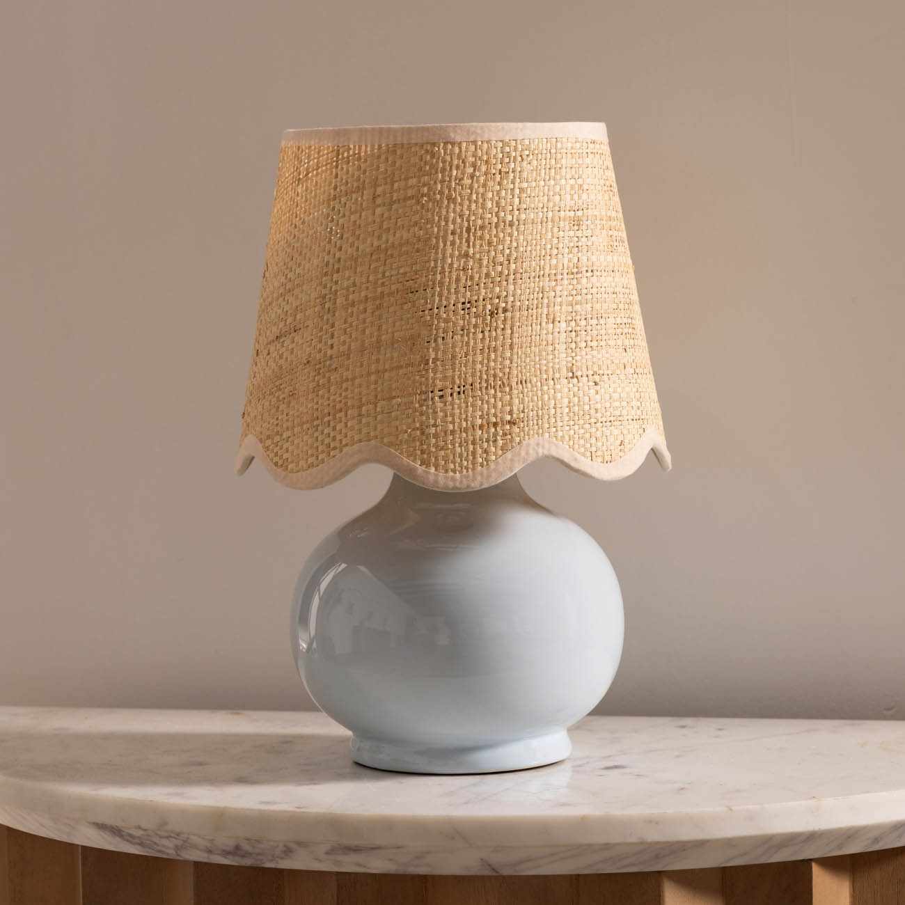 Theisseil Light Blue Table Lamp - Quahog Bay Bedding