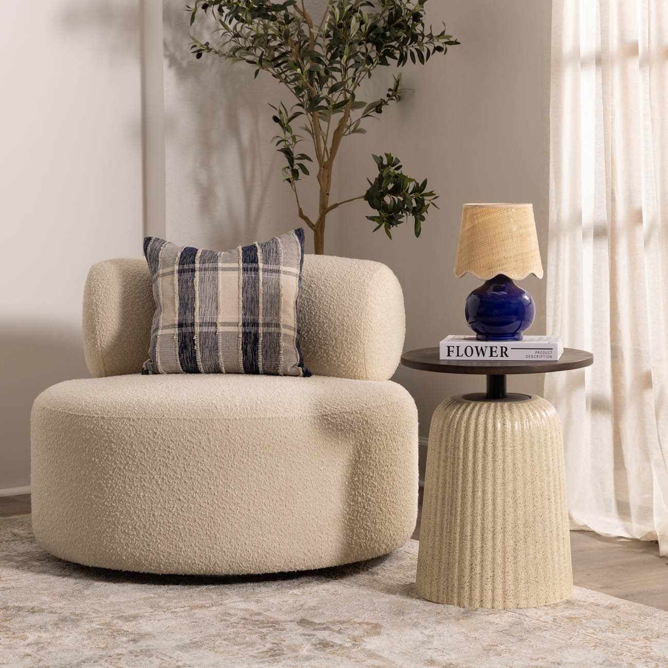 Theisseil Navy Blue Table Lamp - Quahog Bay Bedding