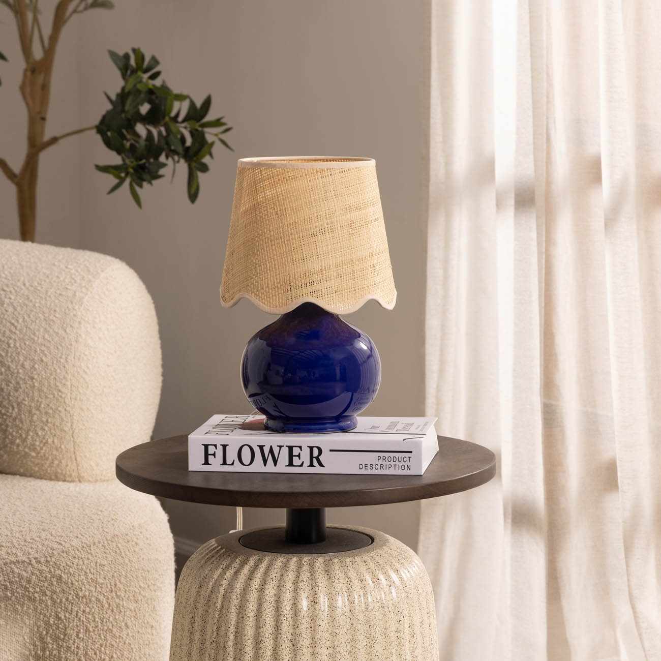 Theisseil Navy Blue Table Lamp - Quahog Bay Bedding
