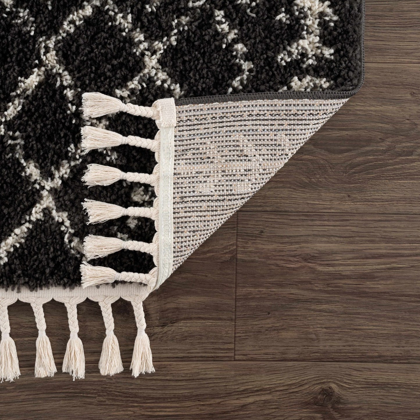 Thetford Black Berber Shag Rug - Clearance - Quahog Bay Bedding