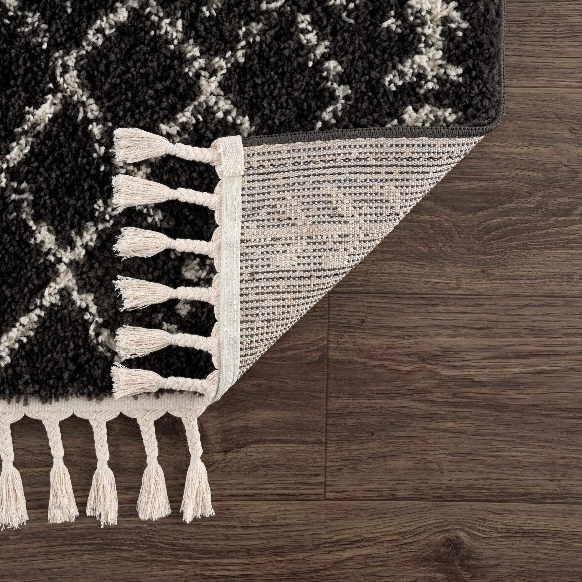 Thetford Black Berber Shag Rug - Clearance - Quahog Bay Bedding