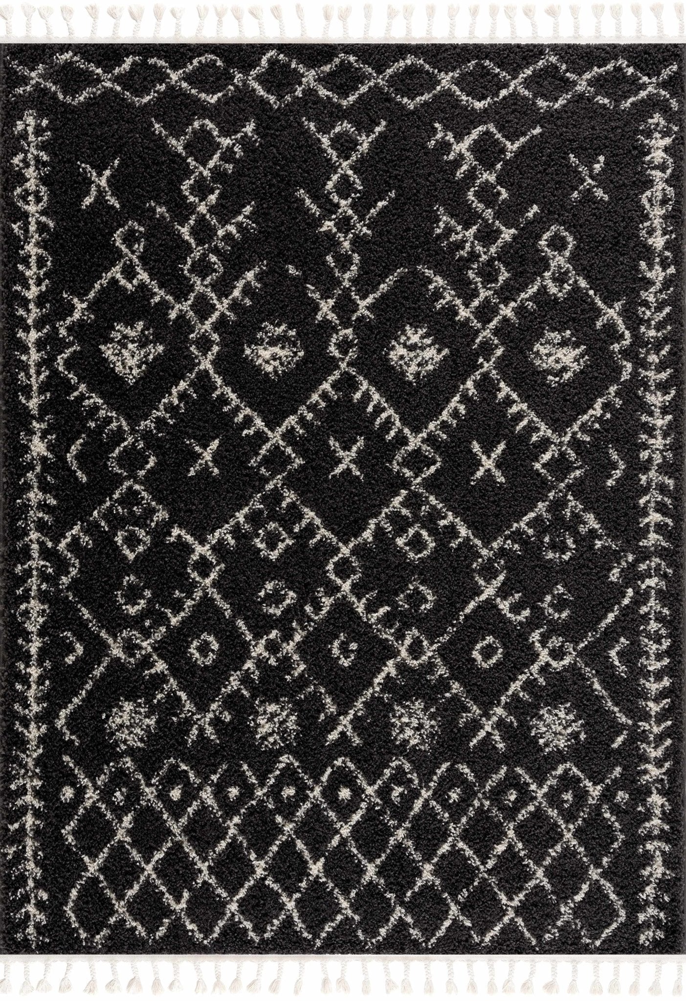 Thetford Black Berber Shag Rug - Clearance - Quahog Bay Bedding