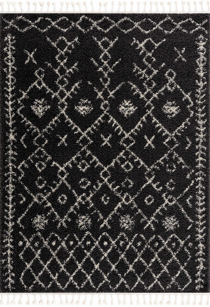 Thetford Black Berber Shag Rug - Clearance - Quahog Bay Bedding