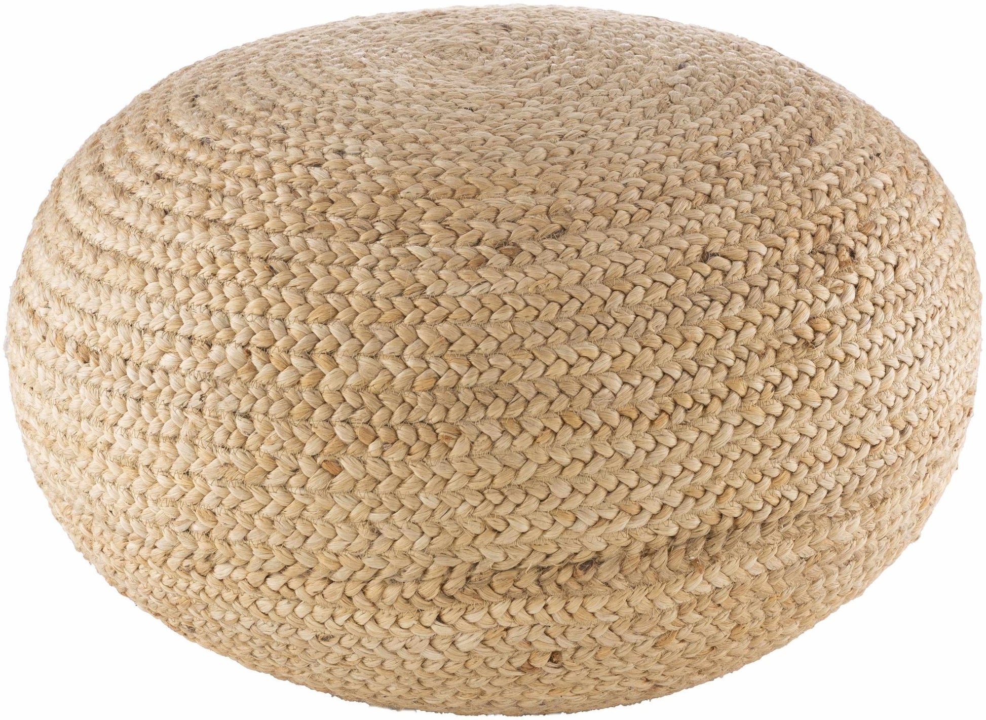 Tintern Jute Knitted Pouf - Quahog Bay Bedding