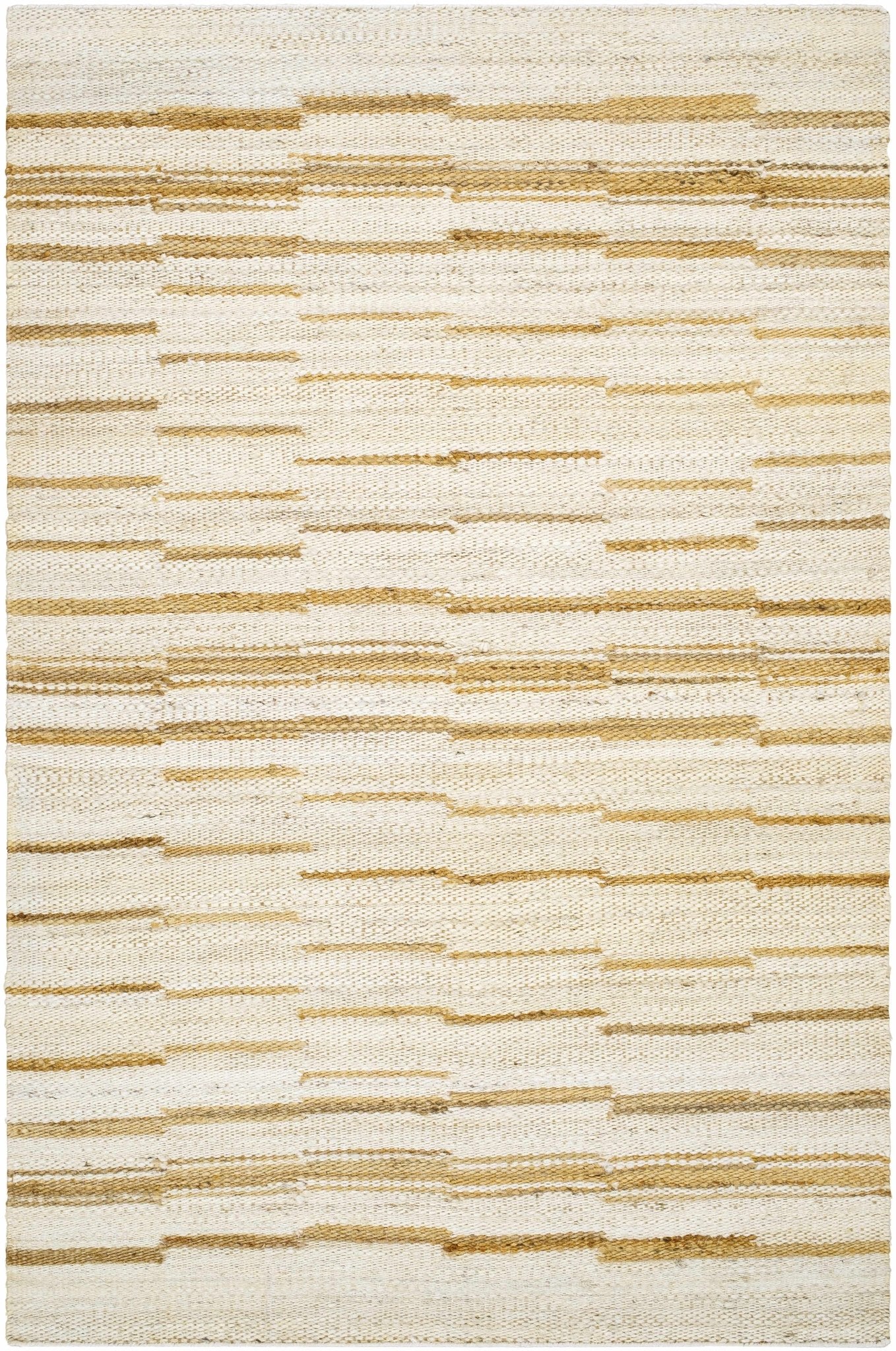 Tivon Broken - Striped Jute Rug - Quahog Bay Bedding