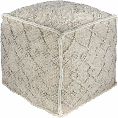 Toronto Hand Woven Wool Pouf - Quahog Bay Bedding