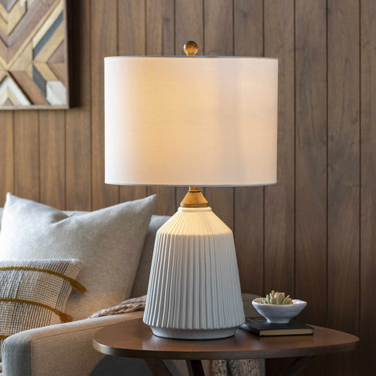 Tramutola White Table Lamp - Quahog Bay Bedding