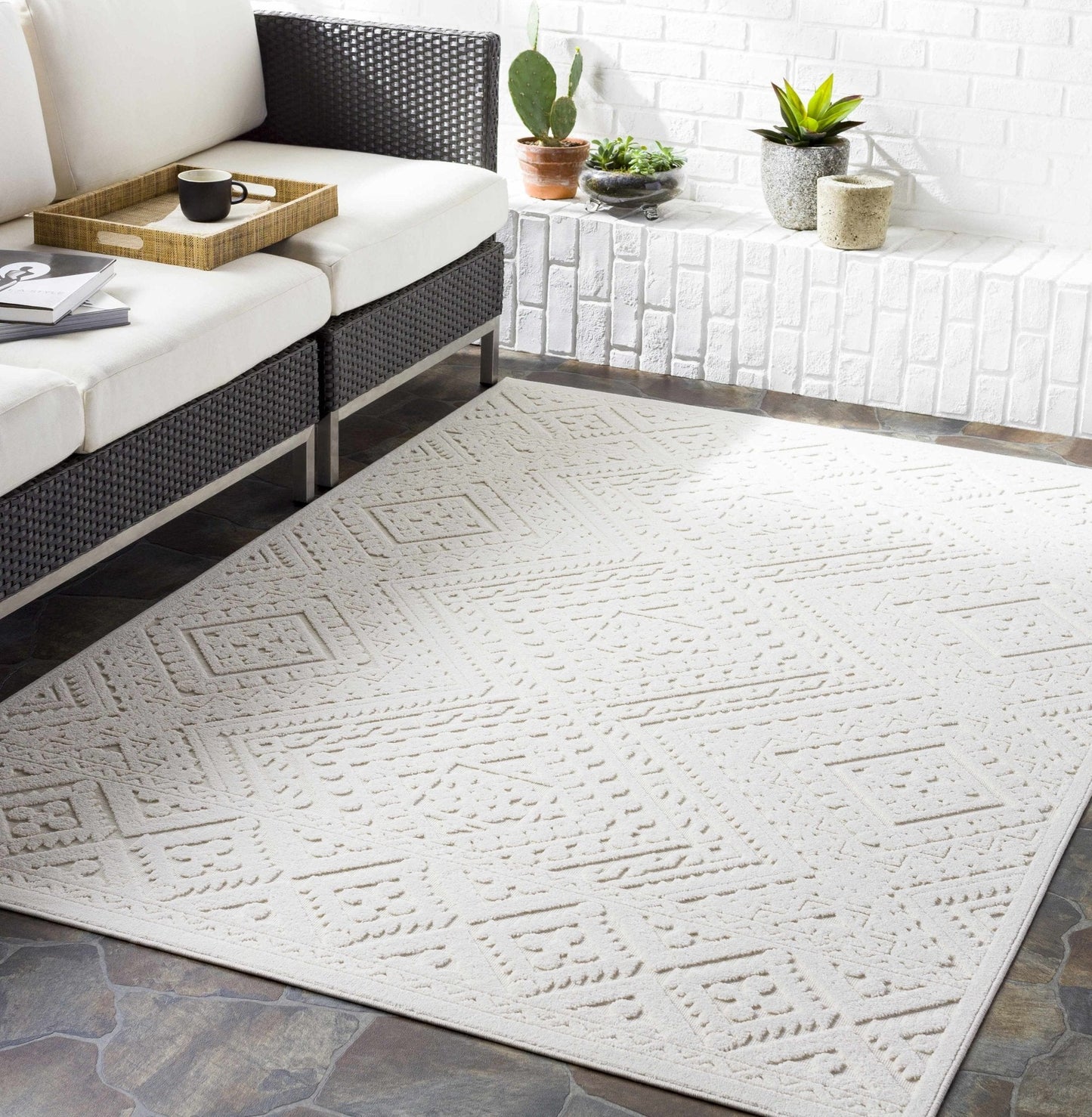 Trigg 3D Outdoor Area Rug - Quahog Bay Bedding