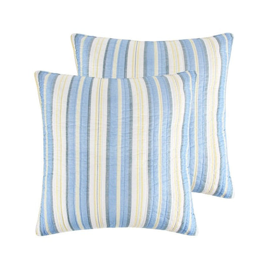 Tropical Sea Coastal Euro Shams - Quahog Bay Bedding