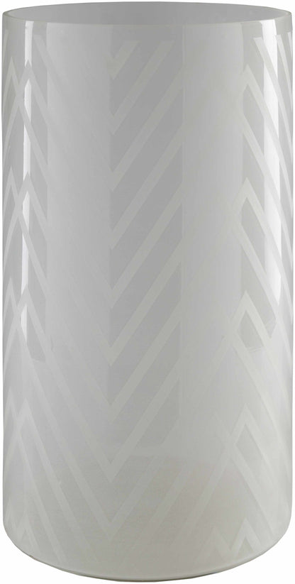 Ballajura White Chevron Pattern Glasas Stool