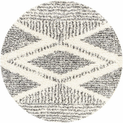 Trunding Plush Charcoal & Cream Area Rug - Plush Pile Rugs - Quahog Bay Bedding