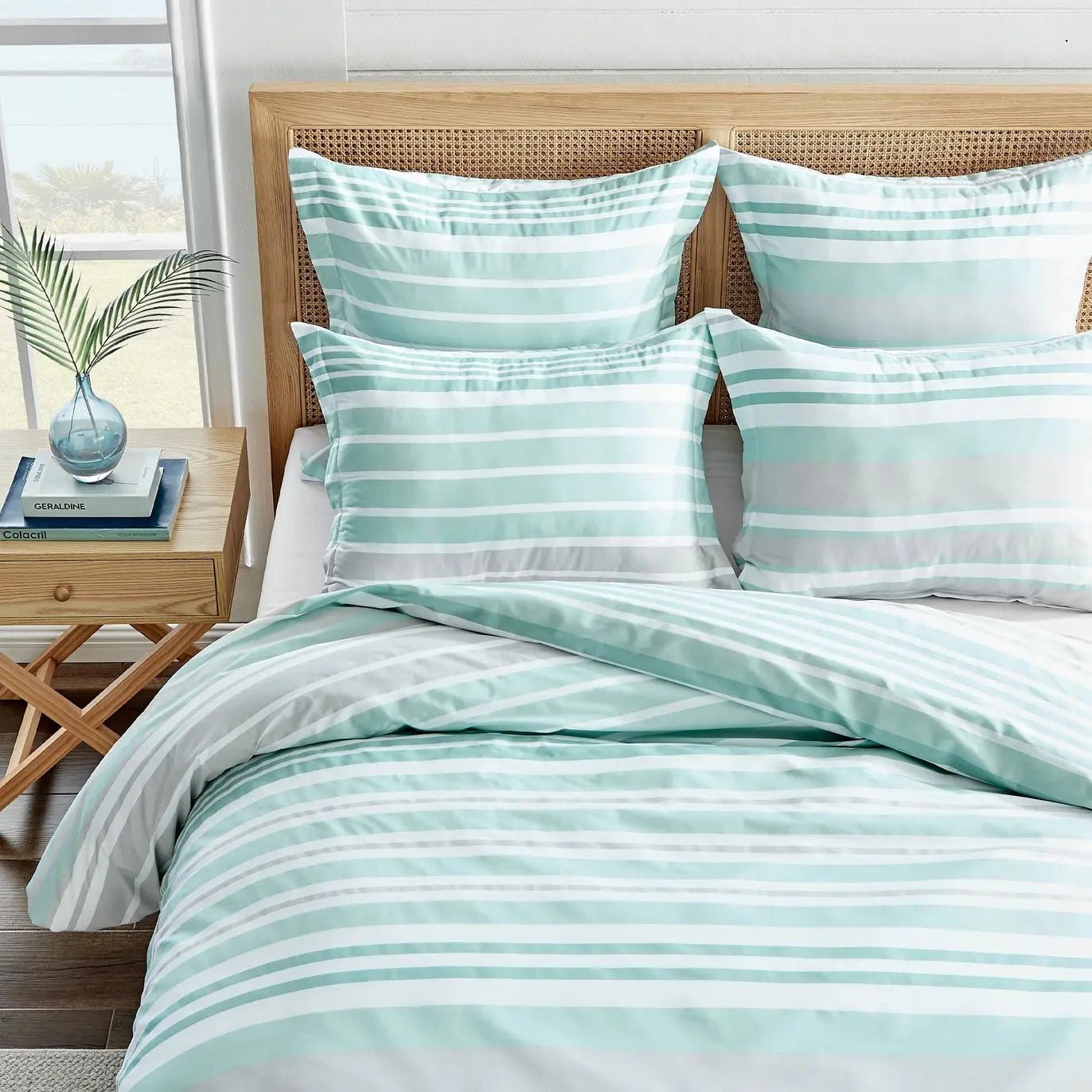 Truro Duvet/Comforter Set Spa Blue Coastal Bedding - Quahog Bay Bedding
