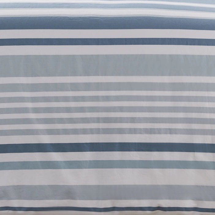 Truro Duvet Cover Set - Blue - 100% Cotton Reversible Duvet Cover Set 3PC - Quahog Bay Bedding