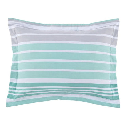 Truro Duvet Cover Set - Spa - 100% Cotton Reversible Duvet Cover Set 3PC - Quahog Bay Bedding