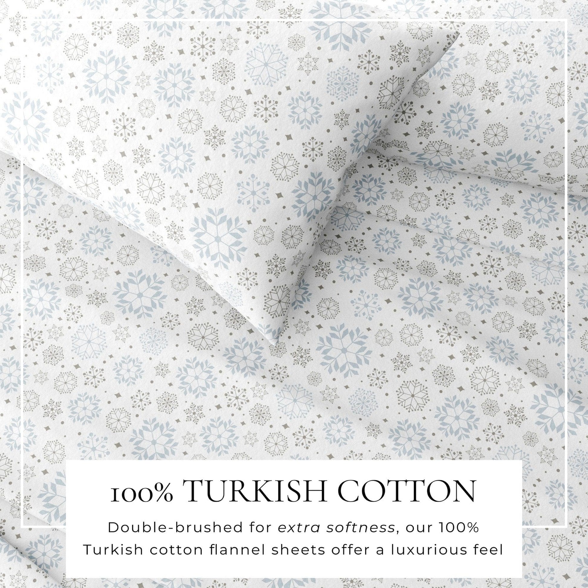 Turkish Cotton Flannel Sheet Sets - Fall & Christmas Sheet Sets - Quahog Bay Bedding