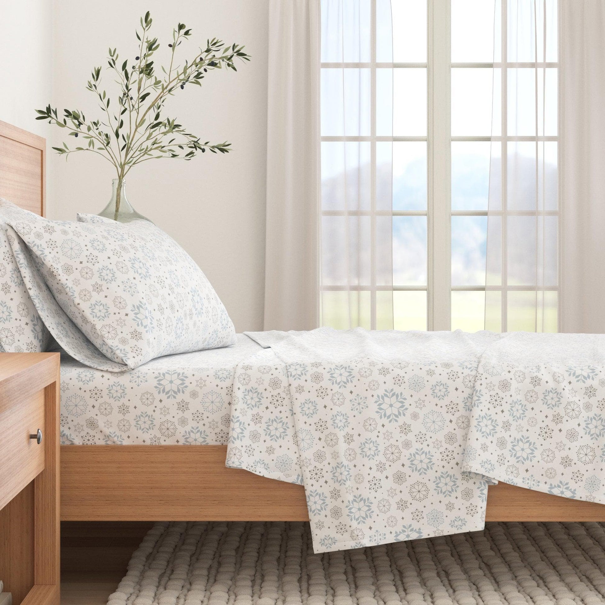 Turkish Cotton Flannel Sheet Sets - Fall & Christmas Sheet Sets - Quahog Bay Bedding