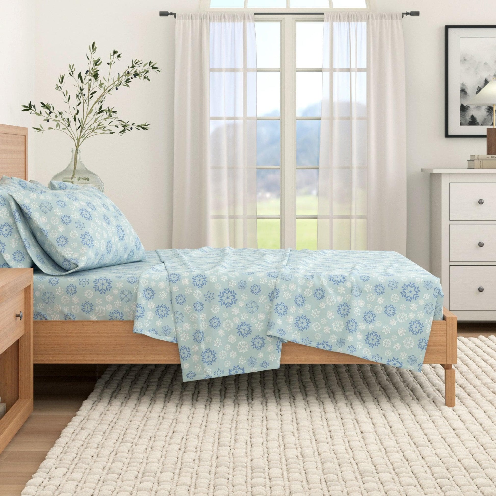 Turkish Cotton Flannel Sheet Sets - Fall & Christmas Sheet Sets - Quahog Bay Bedding