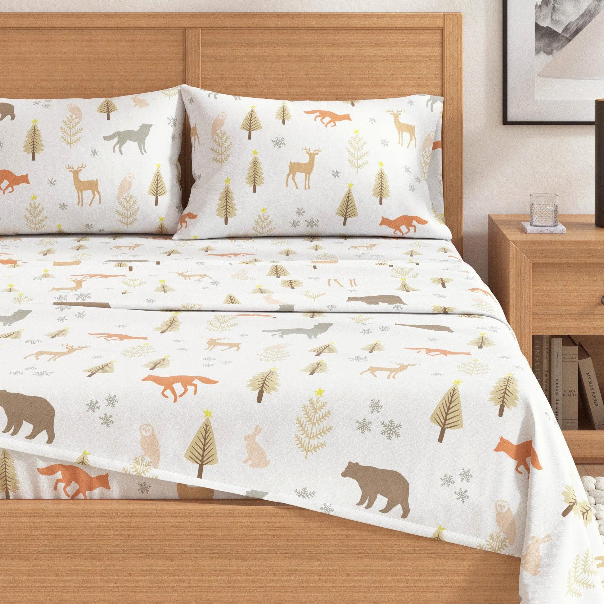 Turkish Cotton Flannel Sheet Sets - Fall & Christmas Sheet Sets - Quahog Bay Bedding