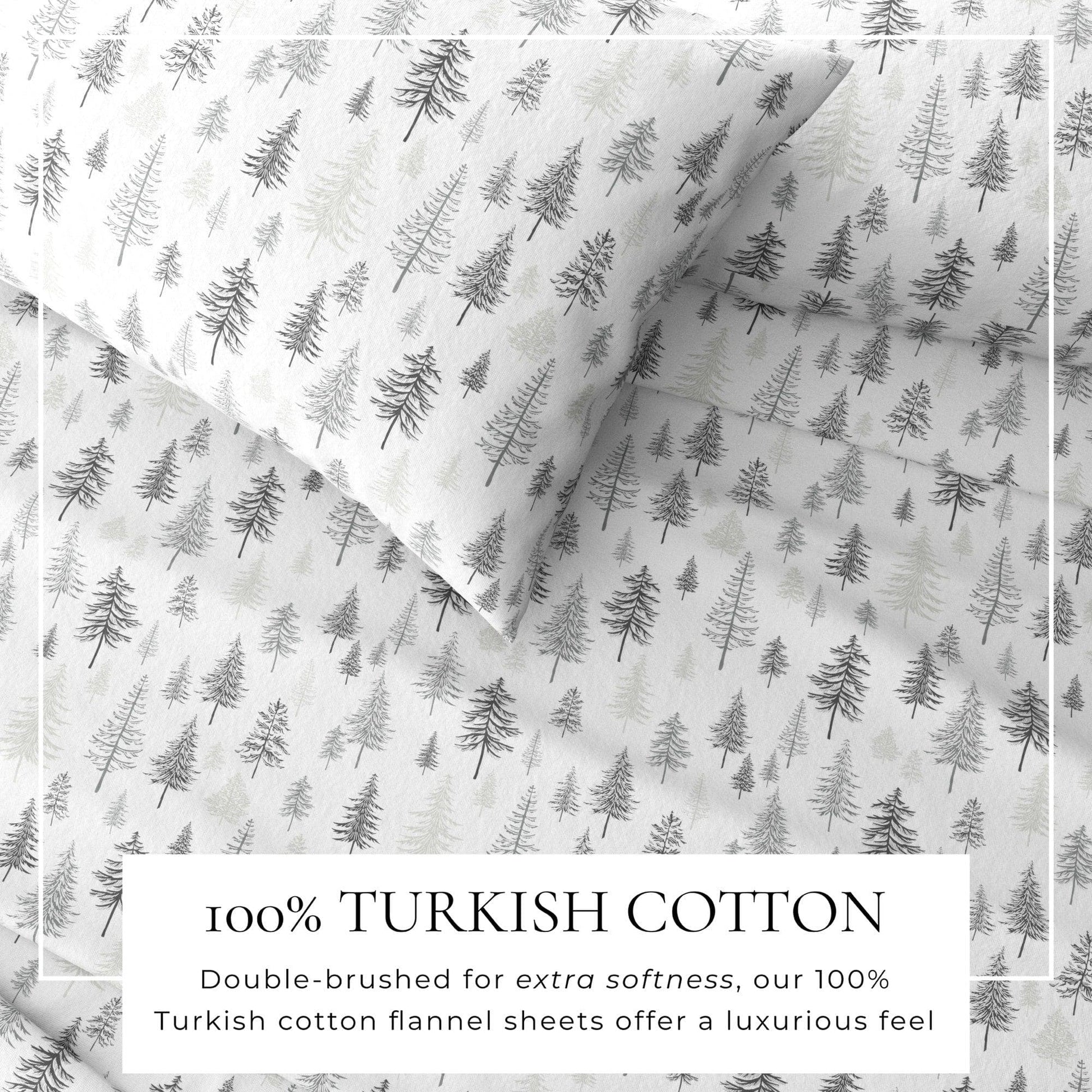 Turkish Cotton Flannel Sheet Sets - Fall & Christmas Sheet Sets - Quahog Bay Bedding