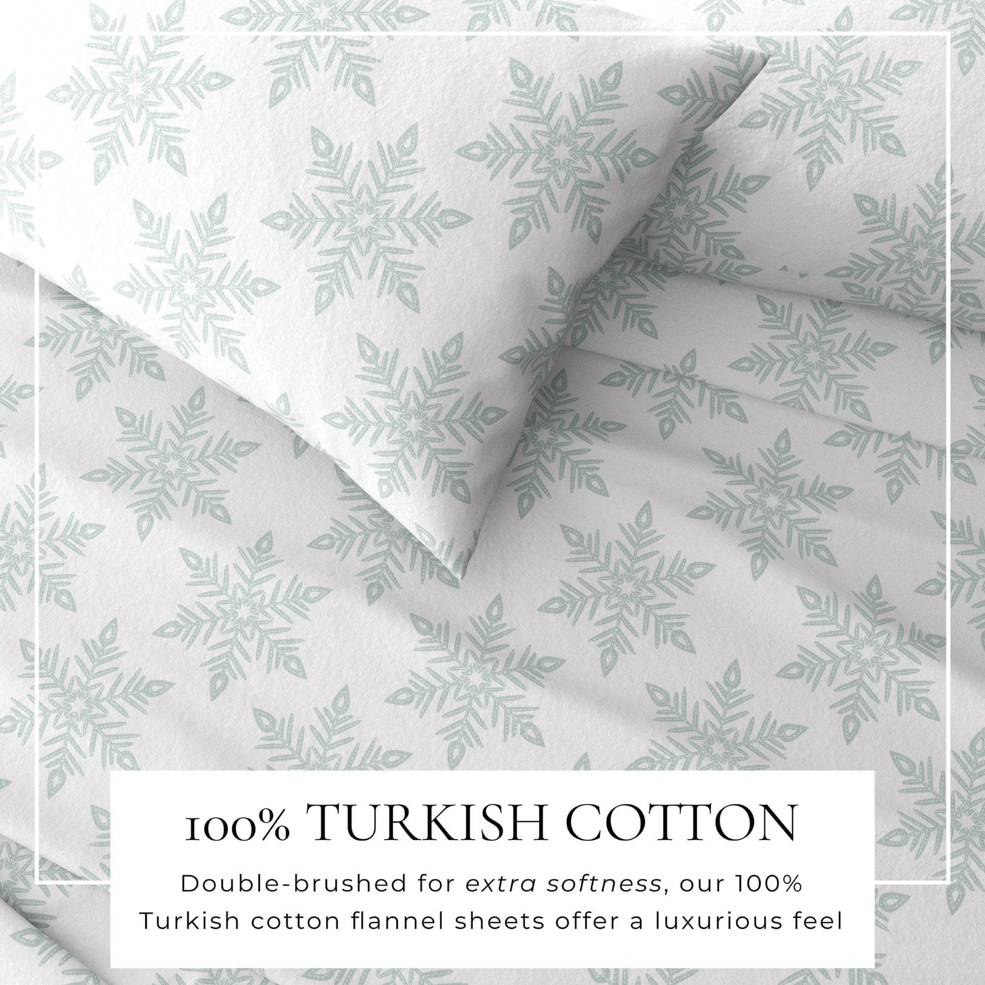 Turkish Cotton Flannel Sheets - Fall & Christmas Themed Flannel Sheets - Quahog Bay Bedding