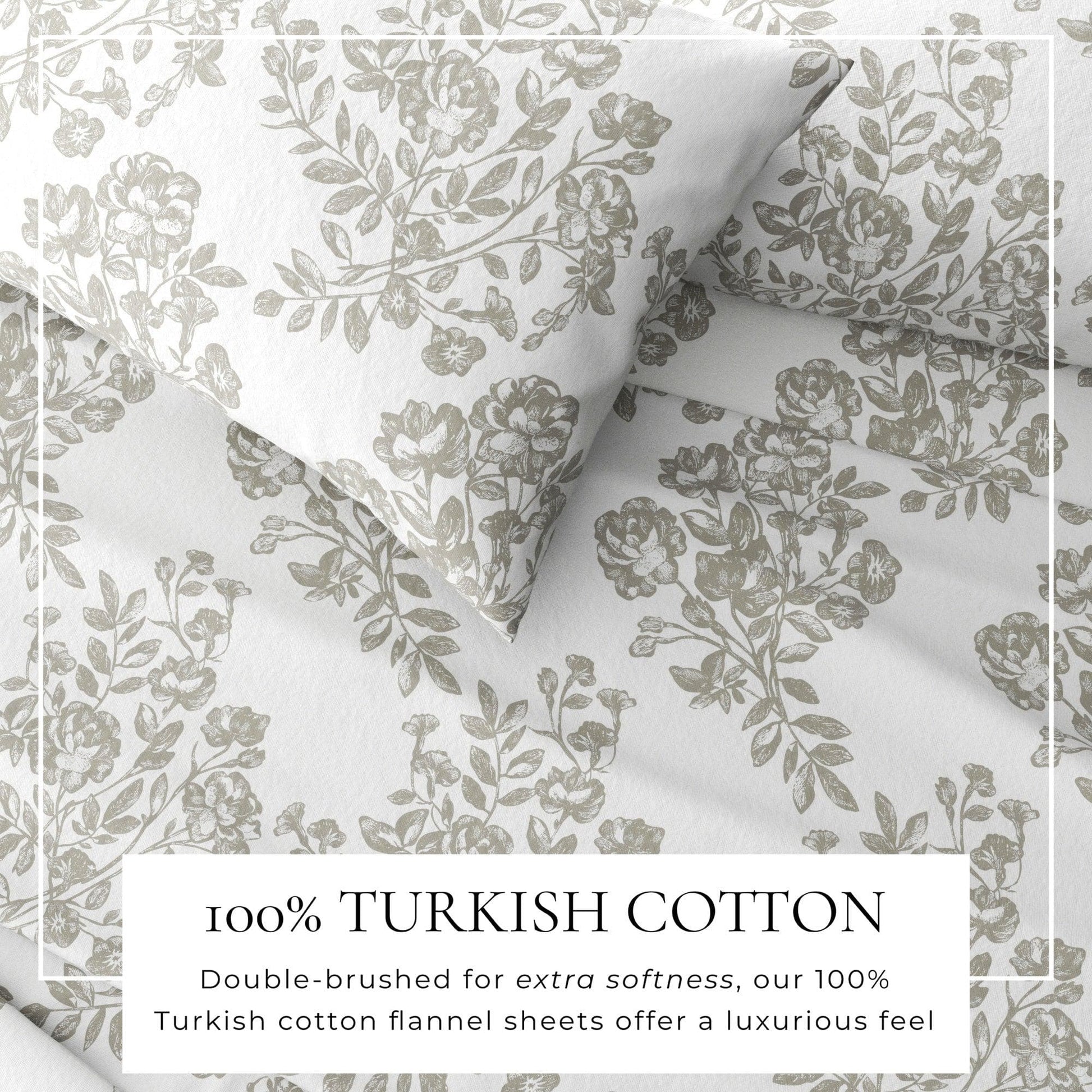 Turkish Cotton Flannel Sheets - Fall & Christmas Themed Flannel Sheets - Quahog Bay Bedding