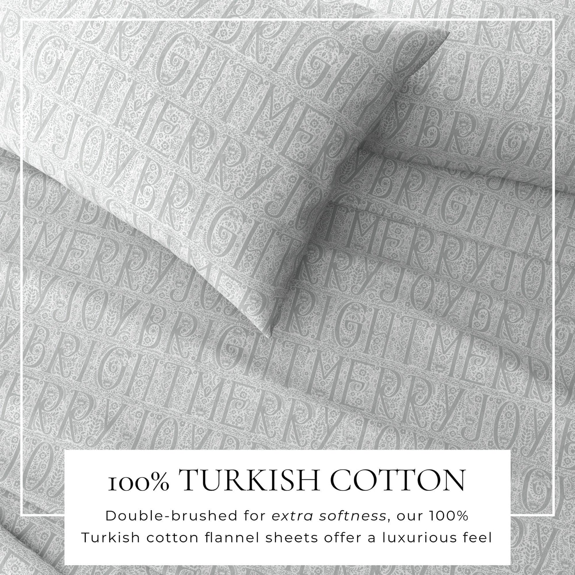 Turkish Cotton Flannel Sheets - Fall & Christmas Themed Flannel Sheets - Quahog Bay Bedding