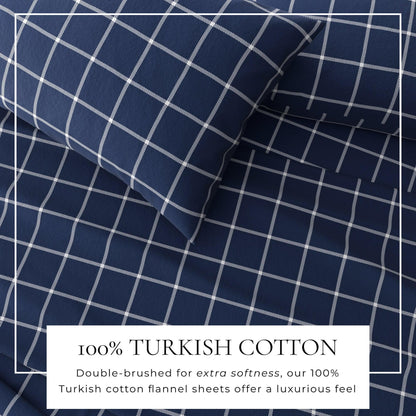 Turkish Cotton Flannel Sheets - Fall & Christmas Themed Flannel Sheets - Quahog Bay Bedding