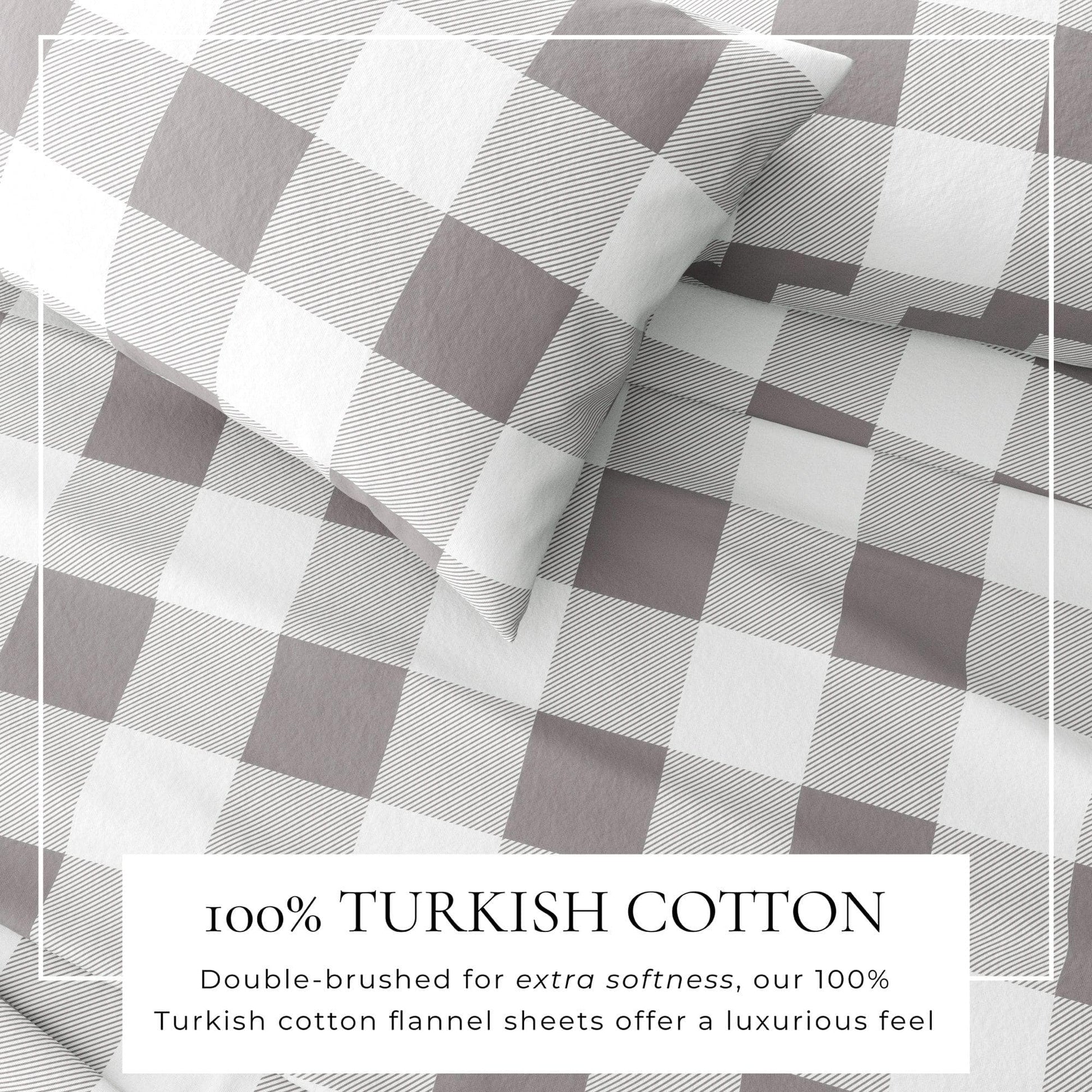 Turkish Cotton Flannel Sheets - Fall & Christmas Themed Flannel Sheets - Quahog Bay Bedding