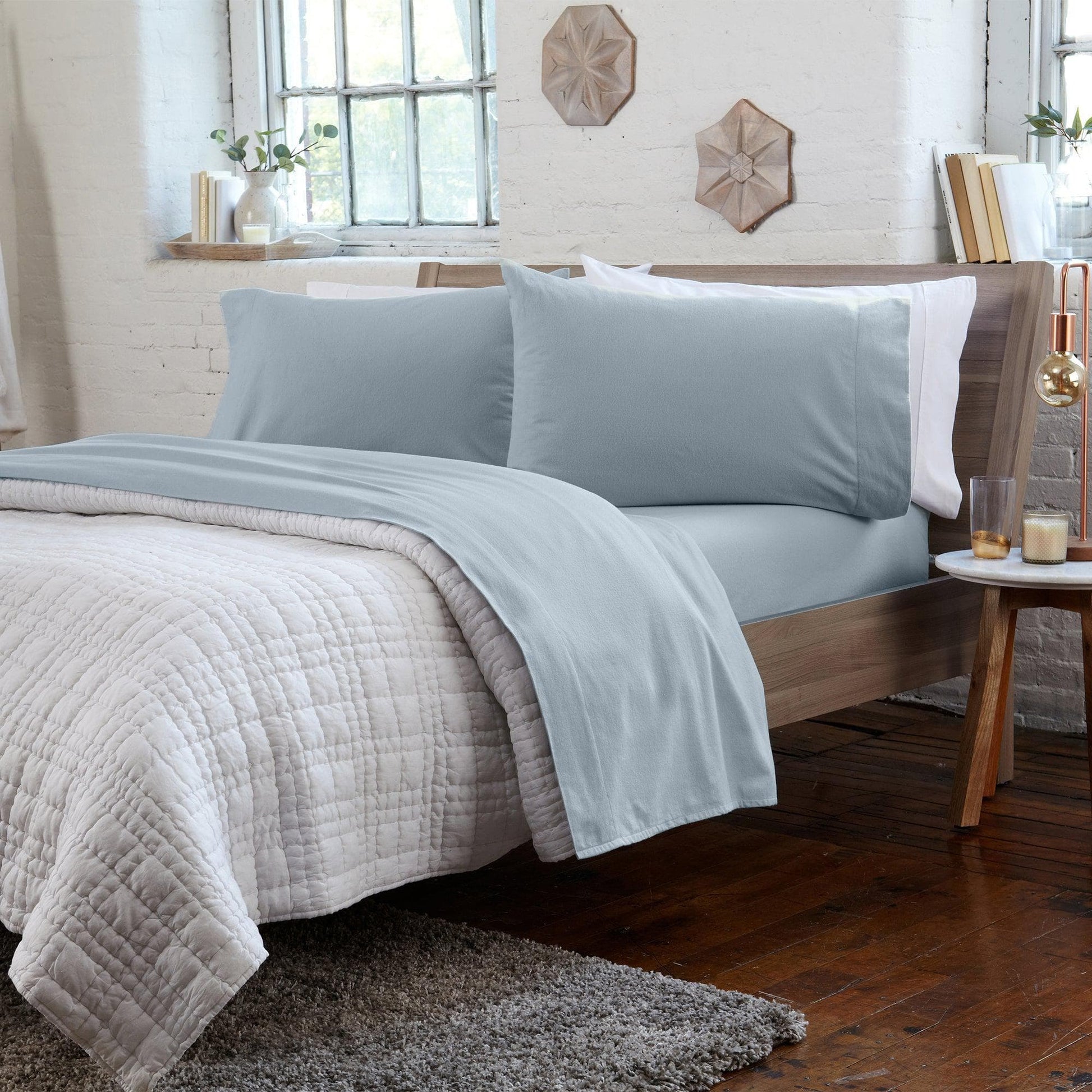 Turkish Cotton Flannel Sheets - Solid Colors - Quahog Bay Bedding