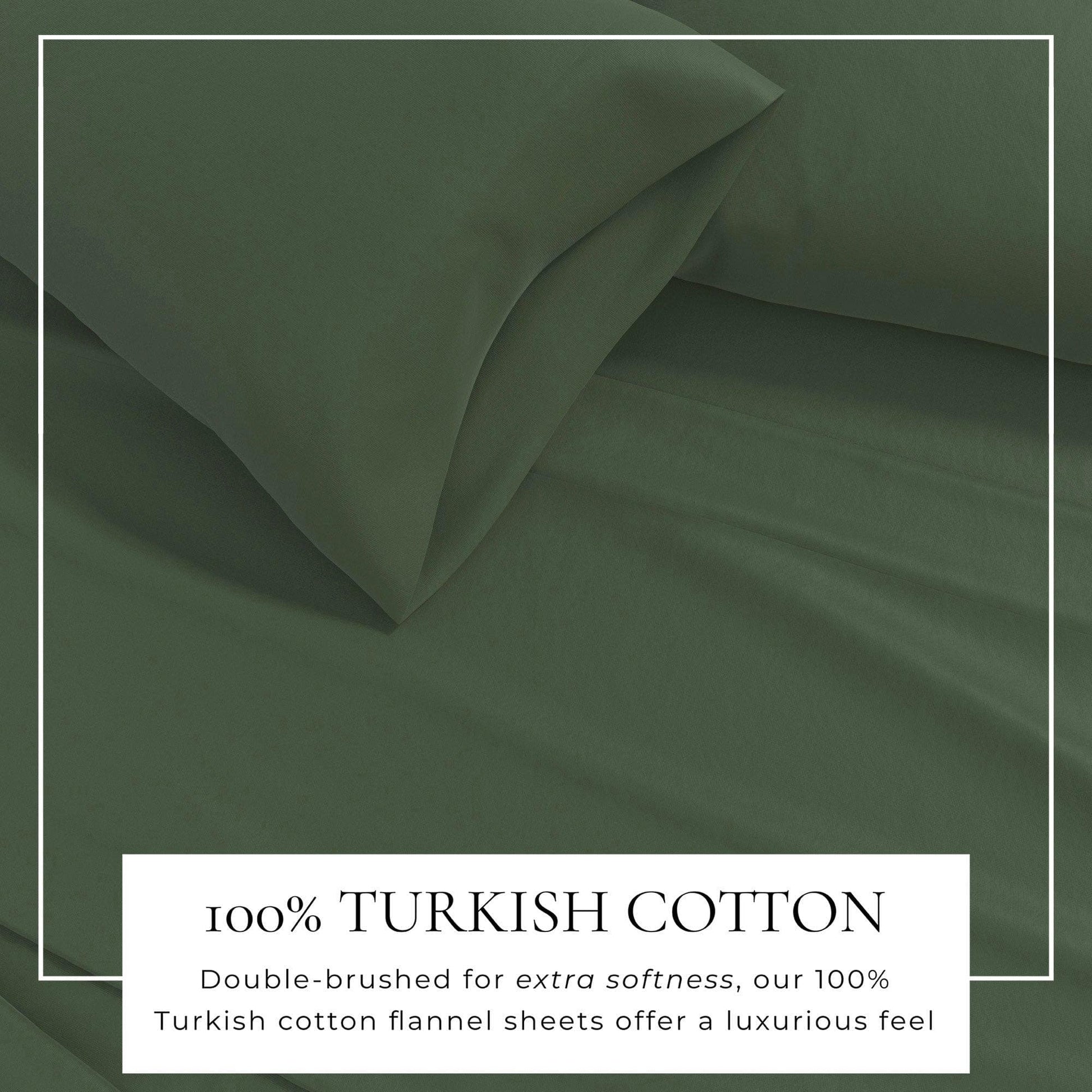 Turkish Cotton Flannel Sheets - Solid Flannel Sheet Sets - Solid Colors - Quahog Bay Bedding