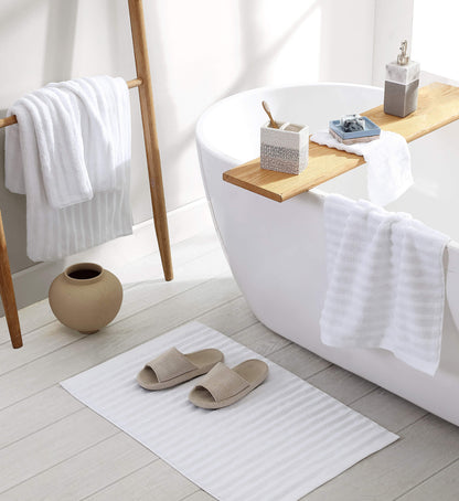 Turkish Cotton Rib Bath Mat - Quahog Bay Bedding