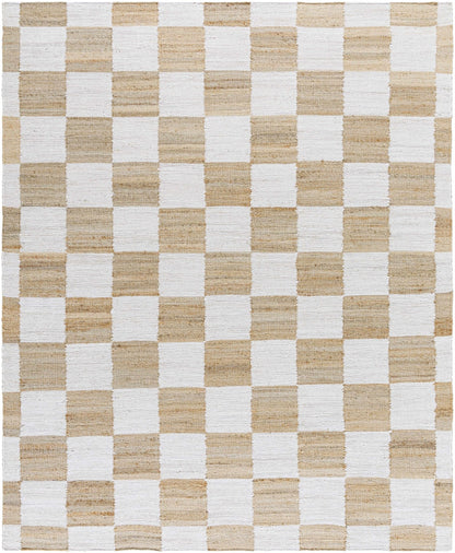 Tyhir Checkered Jute Rug - Quahog Bay Bedding