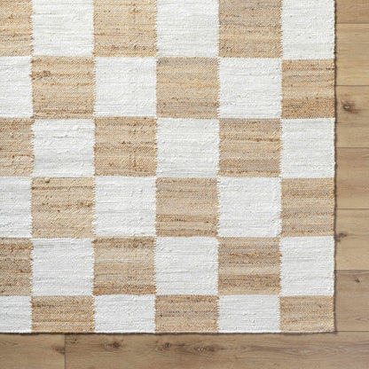 Tyhir Checkered Jute Rug - Quahog Bay Bedding