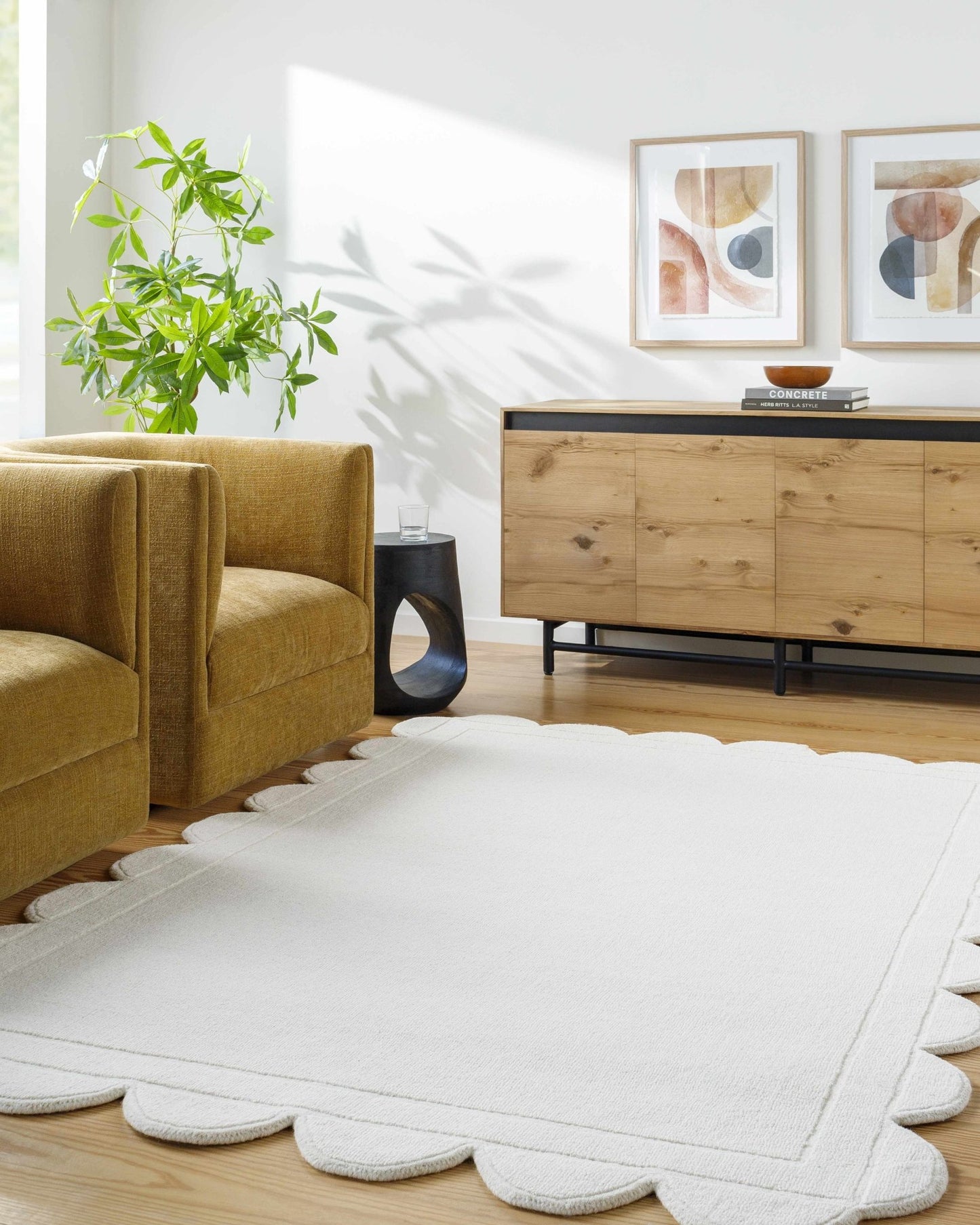 Uhuro White Geometric Area Rug - Quahog Bay Bedding