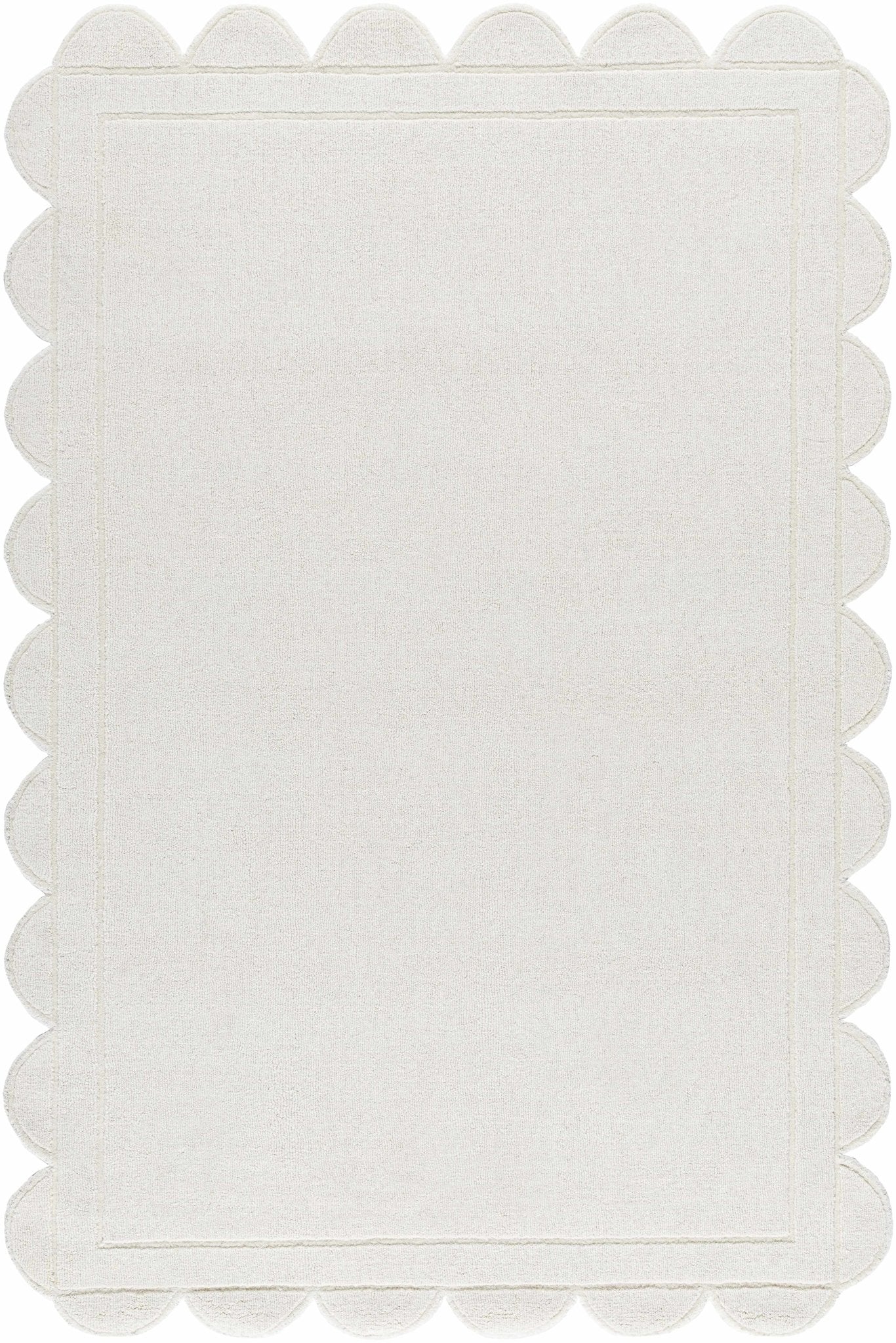 Uhuro White Geometric Area Rug - Quahog Bay Bedding