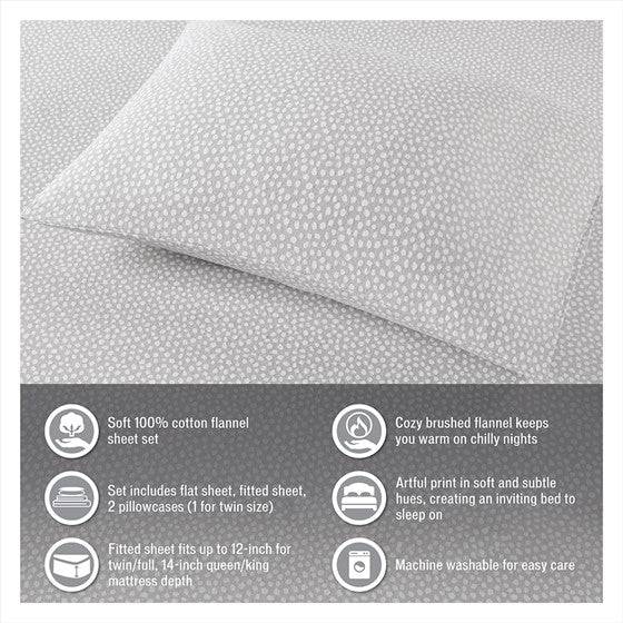 Ultra Soft Split King 5PC Flannel 100% Cotton Flannel Sheets - Quahog Bay Bedding