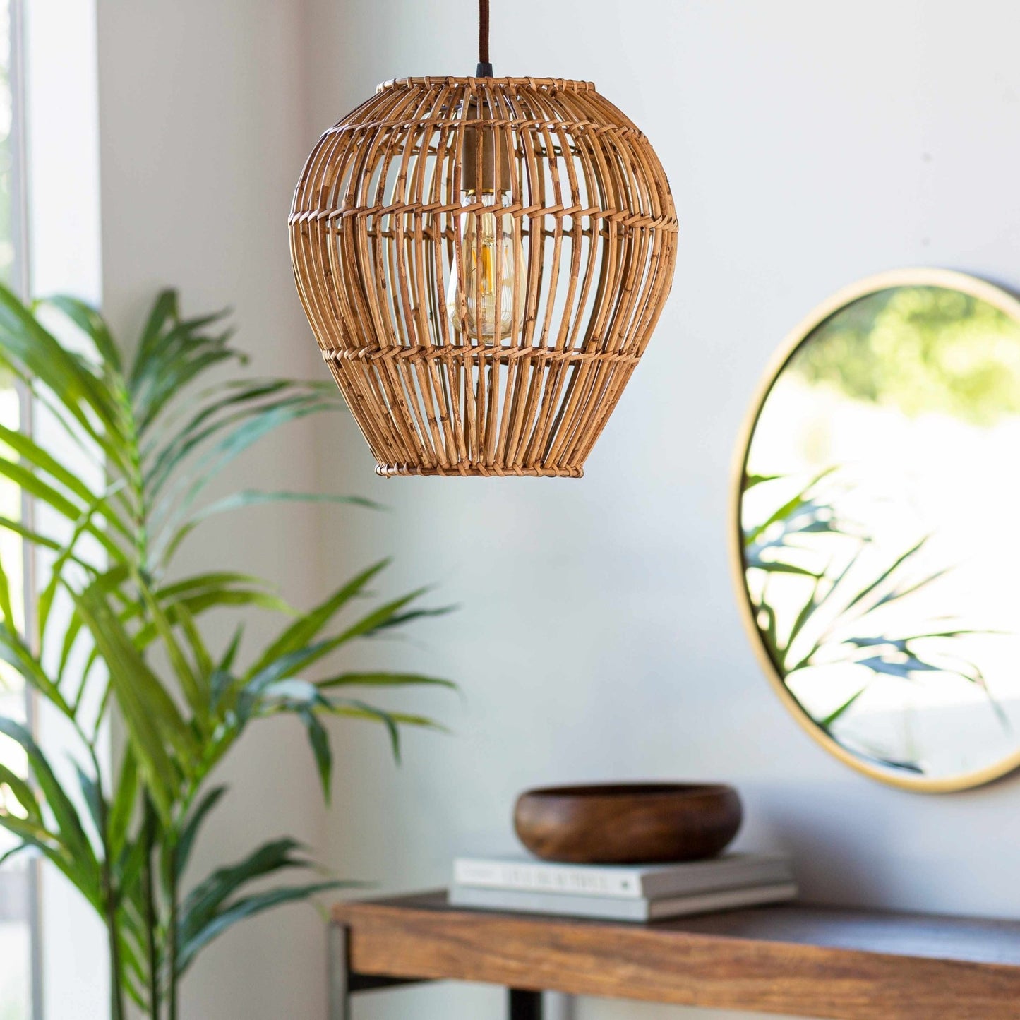 Unionport Rattan Ceiling Lighting - Quahog Bay Bedding